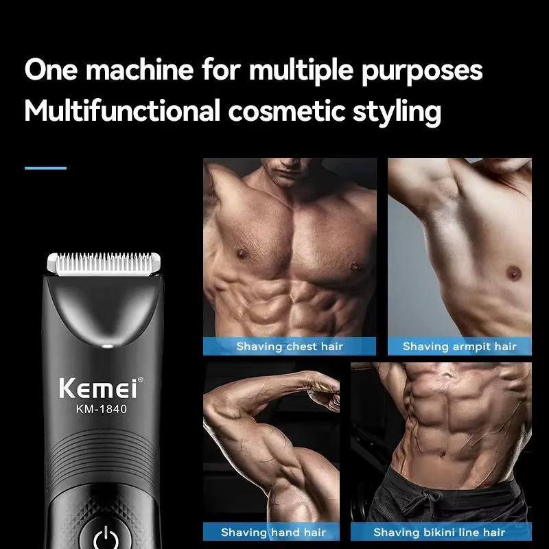 Kemei Elektrischer Haarschneider KM-1840, Schwarz, Unisex - Bild 4