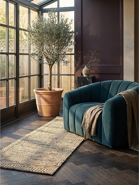 Boho Läufer CHASE von Kadima Design in Natur und Beige aus Kenaf und Baumwolle, B: 60 cm, L: 230 cm - Bild 1