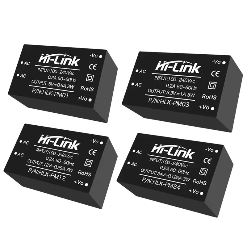 Hi-Link AC-DC Konverter Netzteil Modul Schwarz für 220 V auf 3,3 V/5 V/9 V/12 V/15 V/24 V - Bild 3