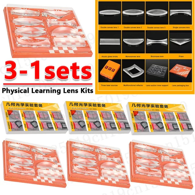 APWIKOGER Linsen Bildgebung Geräte, physikalische Lehrmittel, Lernkits, Kunststoff, Bunt / Mehrfarbig - Bild 1