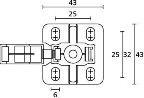 Hellermann Tyton IWS-Wellrohrhalter CTCC-IWS17-MB43-GY20 grau schraubbar - Bild 1