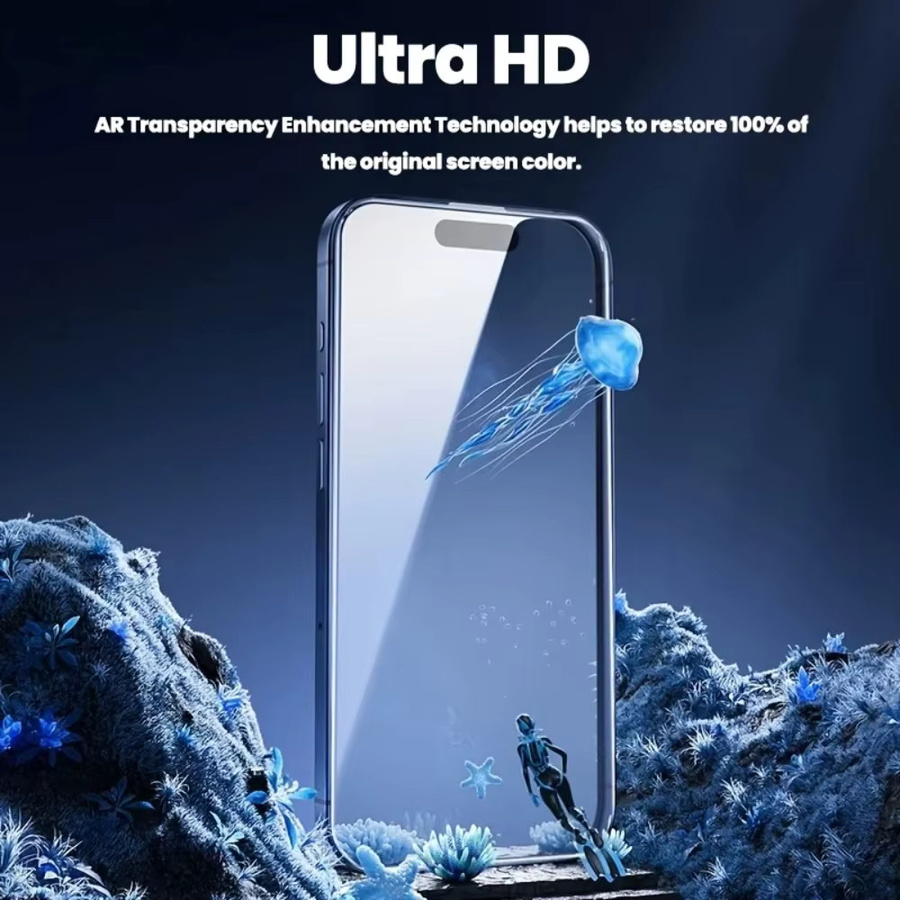 Displayschutzfolie aus gehärtetem Glas für Honor Power 400 Lite 5G mit Objektivschutzfolie, transparent - Bild 3