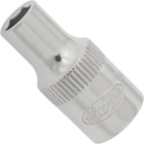 Vigour Steckschlüsseleinsatz V2416N mit Außensechskant-Profil, 5 mm, 1/4 Zoll Antrieb, Farbe: Silber - Bild 1