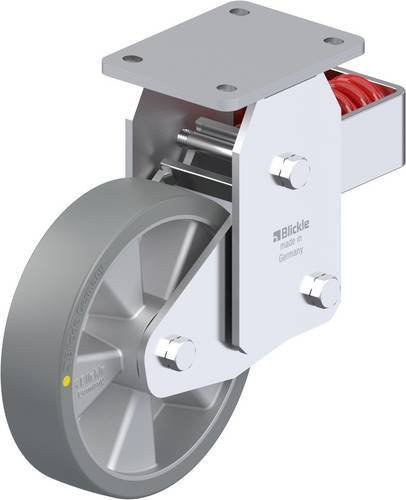 Blickle BHF-ALTH 200K-AS Bockrolle gefedert in Silber, Rad-Durchmesser: 200 mm, Tragfähigkeit: 800 kg - Bild 1