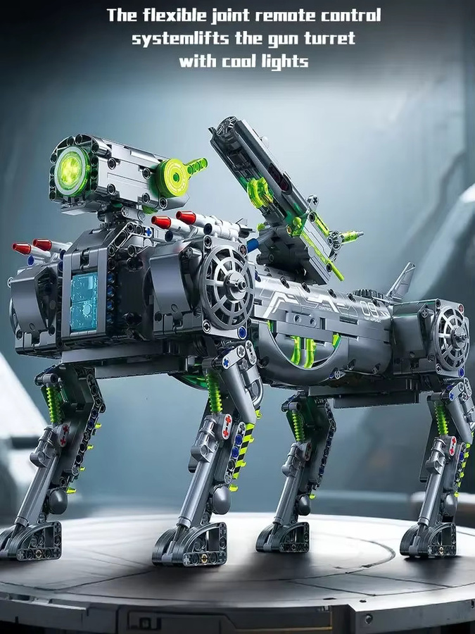 KAVOWORLD Mecha-Hund, Elektrischer Ferngesteuerter Baukasten, 1609 Teile - Bild 7