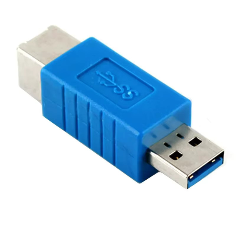 BSN USB 3.0 Adapter Typ A Stecker auf Typ B Buchse in Blau für Hochgeschwindigkeits-Datenübertragung von Scannern und Druckern - Bild 2
