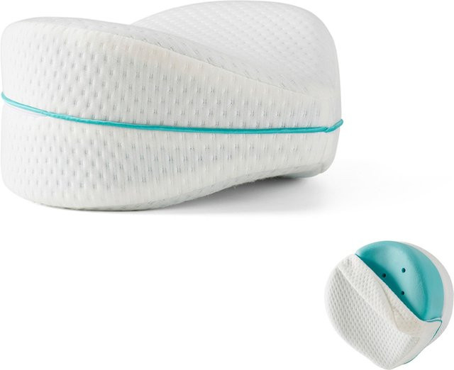 Restform Seitenschläferkissen aus Memory Foam in Weiß für Erwachsene, waschbar und konturiert - Bild 1