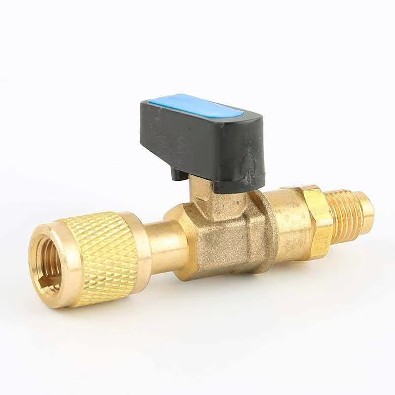 Hongsen Klimaanlagen-Kältemittel-Füllventil für R410 und R22 zur Druckprüfung und Füllkontrolle in Gold und Transparent - Bild 2