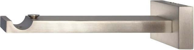 Mydeco Gardinenstangen-Halterung Next in Edelstahl-Optik Silber für Wandmontage mit Ø 1,6 cm - Bild 1