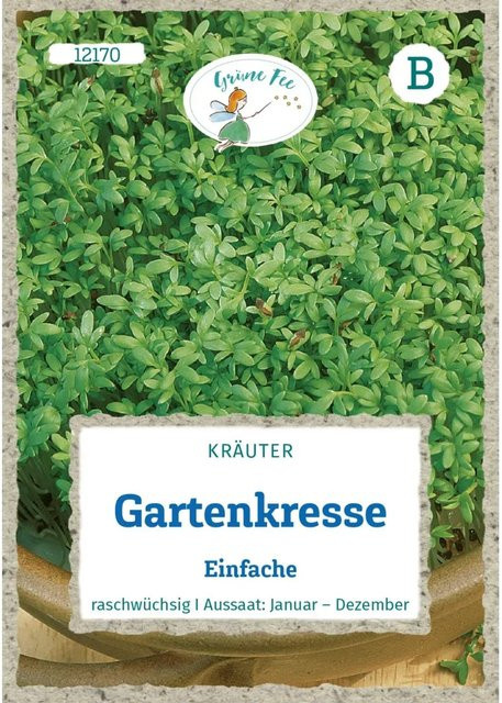 Grüne Fee Gartenkresse Saatgut für Garten, Balkon oder Fensterbank - Bild 1