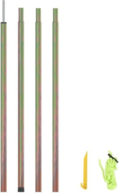 vidaXL Sonnensegel Stange aus verzinktem Stahl mit Spieß und Seil, Höhe: 250 cm - Bild 1