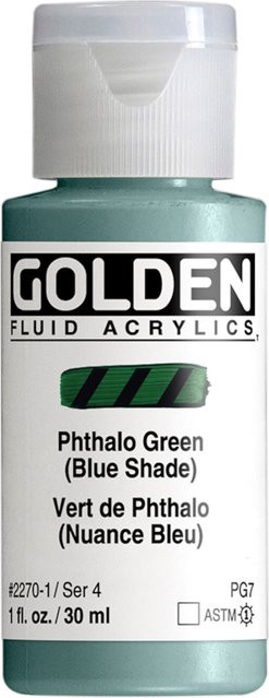 Golden Fluid Acrylfarbe Phthalogrün von Golden - Bild 1