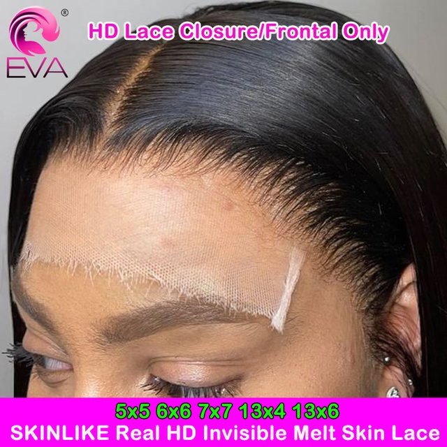 Eva Hair Extensions Echthaar Body Wave & Glatt, HD Lace Frontal & Closures - Bild 1