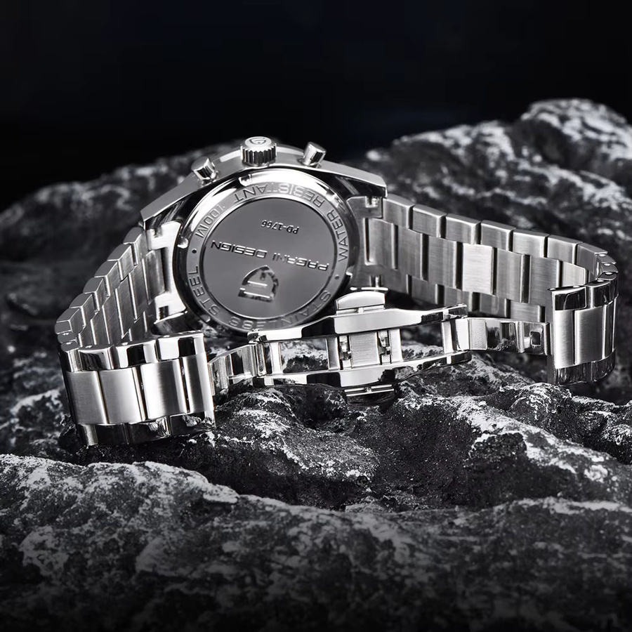 PAGANI DESIGN Chronograph, Quarz, Edelstahl, Saphirglas, Herren - Bild 5