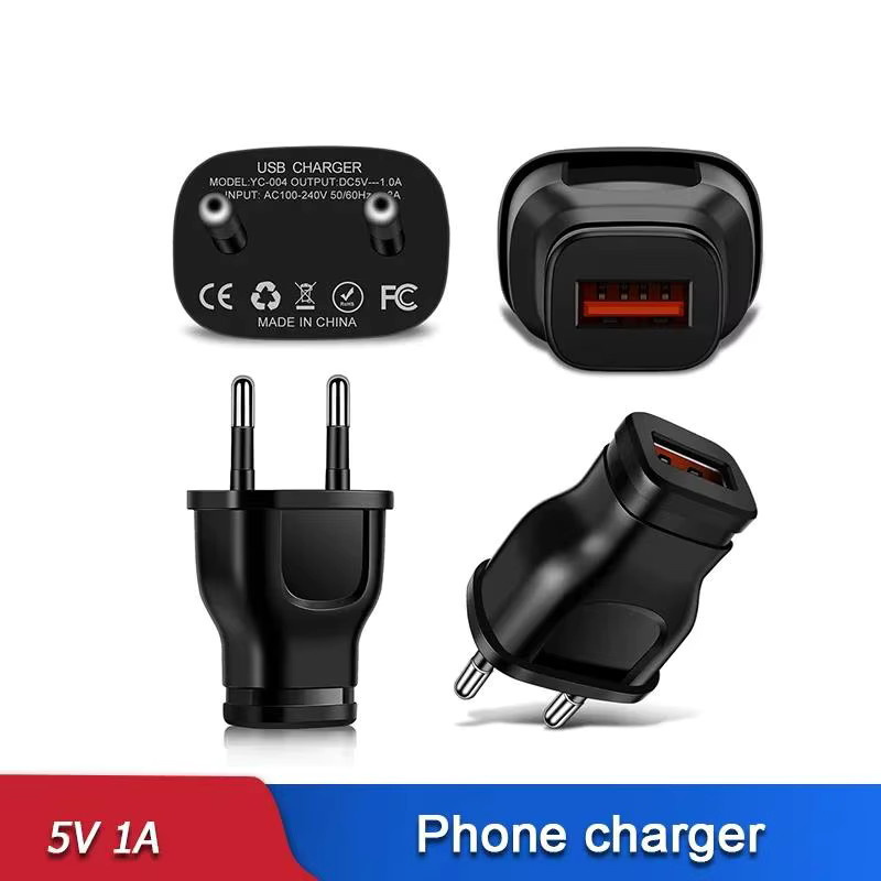 AILEHKUO Netzteiladapter 5V 1A mit US/EU-Stecker und USB-Anschluss in Schwarz - Bild 3