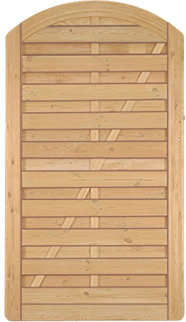 T & J Sichtschutzzaun Avantgarde-Serie Bogen Tor in Grün aus Fichten- und Kiefernholz, Höhe: 180 cm, Breite: 100 cm - Bild 1