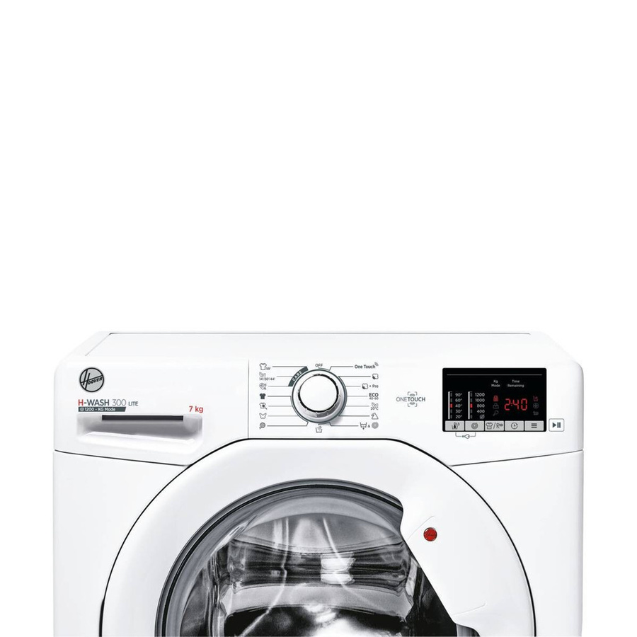 Hoover Waschmaschine H3W4272DA3/1-S weiß, 7 kg Kapazität, Frontlader mit App-Steuerung und 1200 U/min Schleuderdrehzahl, B/H/T: 60 x 85 x 45 cm - Bild 2