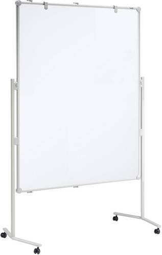 Maul Moderationstafel Pro Whiteboard Weiß, mobil, beidseitig beschreibbar, B: 120 cm, H: 150 cm - Bild 1