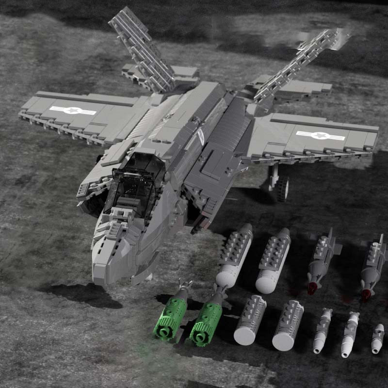 Linyi toy F35 Jäger Flugzeug Konstruktionsset ab 14 Jahren - Bild 2