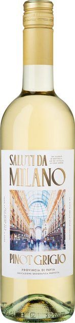 Saluti da Milano Pinot Grigio Weißwein, Lombardei, 2024, trocken, 0,75 l - Bild 1