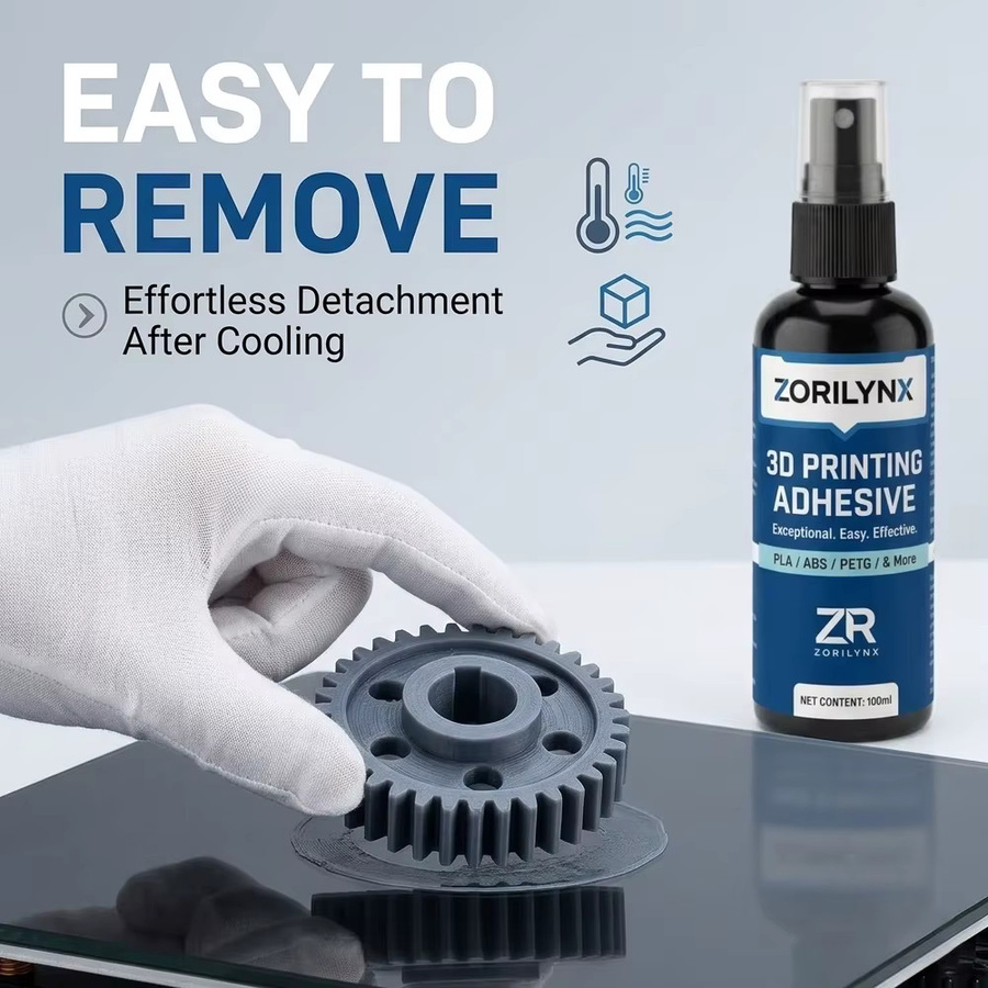 ZORILYNX 3D-Druck-Klebstoff Heizbett-Klebespray für Glas- und PEI-Platten, 100 ml - Bild 3