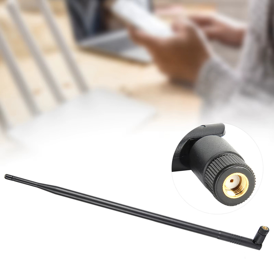VBESTLIFE Dualband WLAN Antenne 2,4 GHz und 5 GHz mit 12dBi High Gain und RP-SMA Anschluss in Schwarz - Bild 2