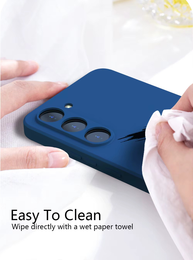Samsung Flüssiges Silikon Handy-Rückseiten-Cover für Galaxy S25 S24 S23 S22 S21 Ultra Plus FE in Orange - Bild 2