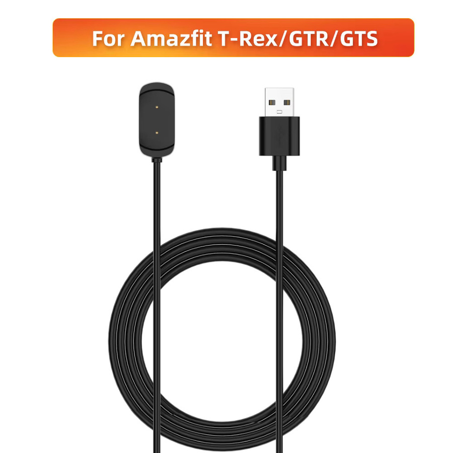 Huami USB Ladekabel für Amazfit T-Rex, GTR und GTS 42/47mm Smartwatch, Schwarz - Bild 2