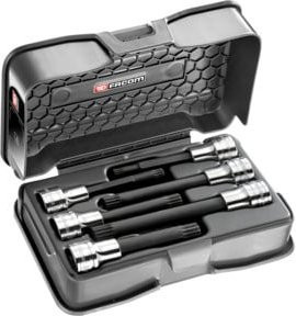 Facom Steckschlüssel-Set 1/2 Zoll in Schwarz mit Schraubendreher-Bits - Bild 1