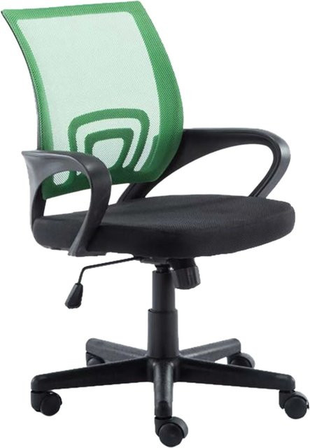 DELUKE Bürostuhl PARIS Ergonomischer Stuhl aus Kunstleder in Grün mit Kunststoffgestell, H: 88 cm, B: 56 cm, T: 54 cm - Bild 1