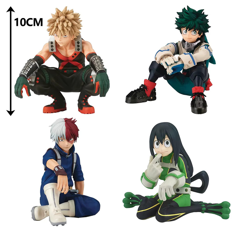 Bandai My Hero Academia Action Figure, Midoriya Izuku Bakugou Katsuki Todoroki Shoto Asui Tsuyu, Kunststoff, Bunt / Mehrfarbig - Bild 5