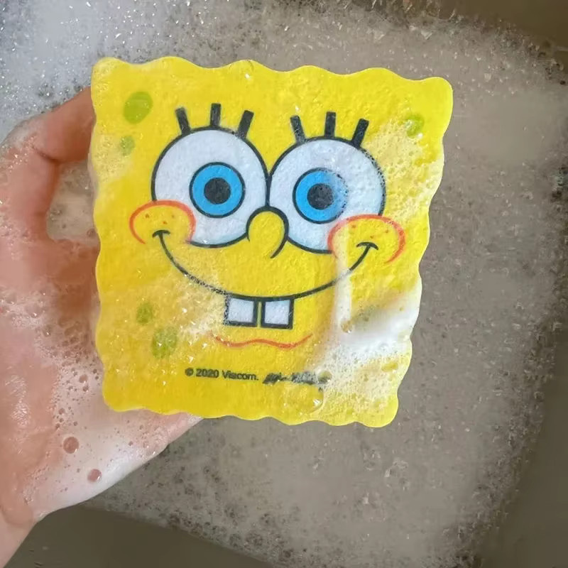 Potdemiel SpongeBob Schwammkopf und Patrick Star Geschirrspülschwämme in Gelb - Bild 2