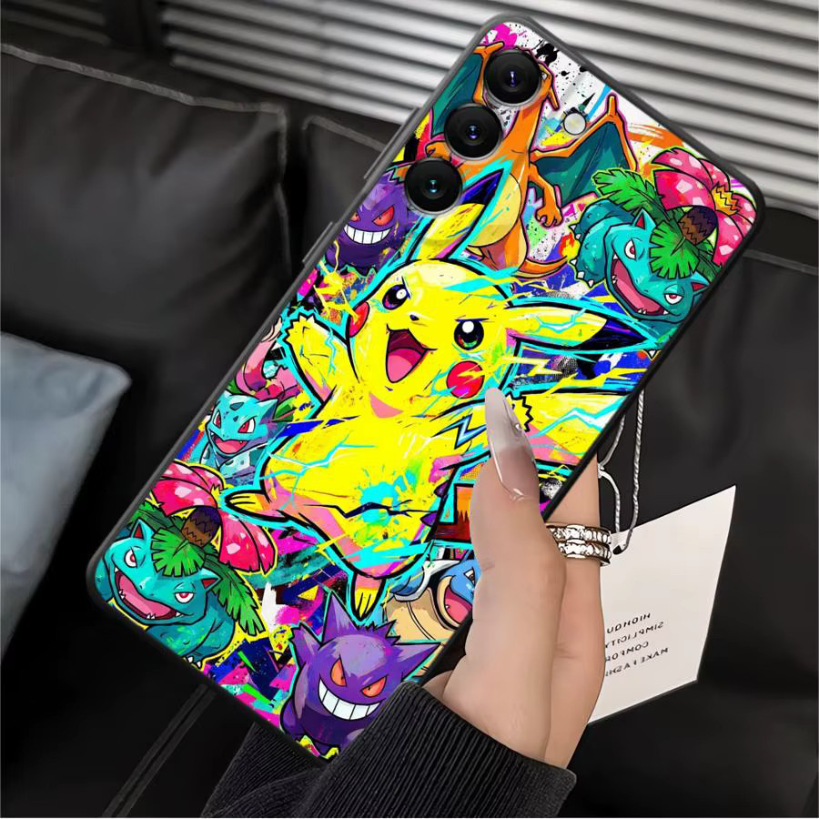 Pokémon Comic Kunst Handyhülle für Samsung Galaxy A16 A40 A04 A17 A50 A05 A06 A70 A15 A13 A20 A12 in Multicolour - Bild 2