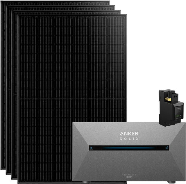 Anker SOLIX Balkonkraftwerk All In One Komplettset mit Solarbank E1600 Pro und Smart Meter in Schwarz und Grau - Bild 1