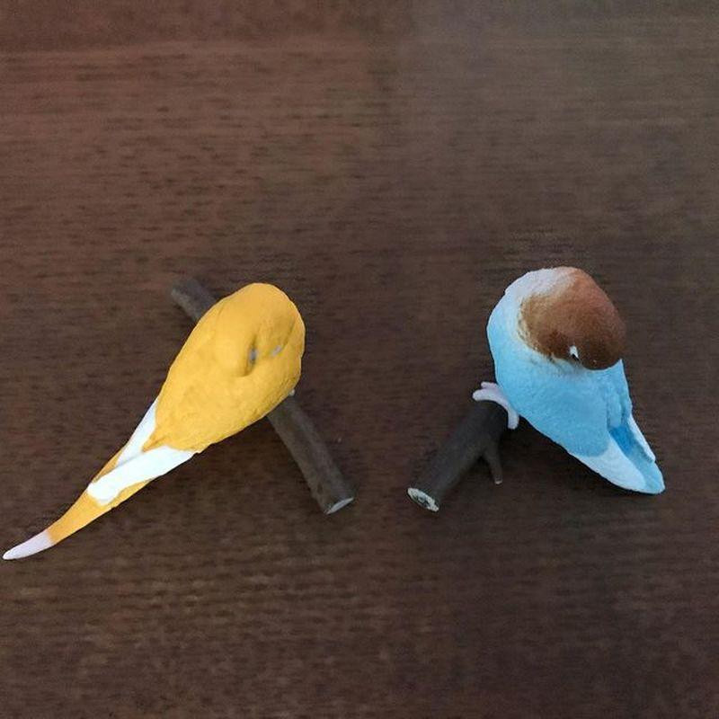 Yiran toy 1 Gashapon Vogel Actionfigur Wellensittich Nymphensittich Unzertrennlicher - Bild 1