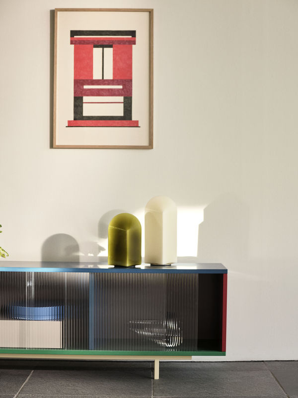 HAY Colour Cabinet L mit Glastüren in Multicolour aus Valchromat, MDF und Stahl - Bild 3