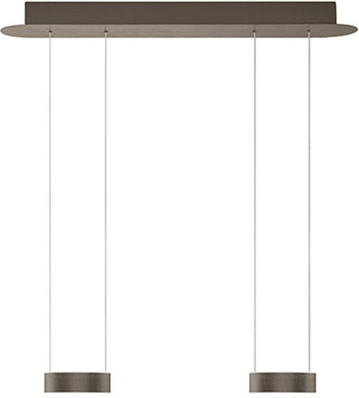 Elements by Bankamp Noah 20740 LED-Pendelleuchte in Bronze, dimmbar mit Fernbedienung und Höhenverstellung, warmweiß (2700K)