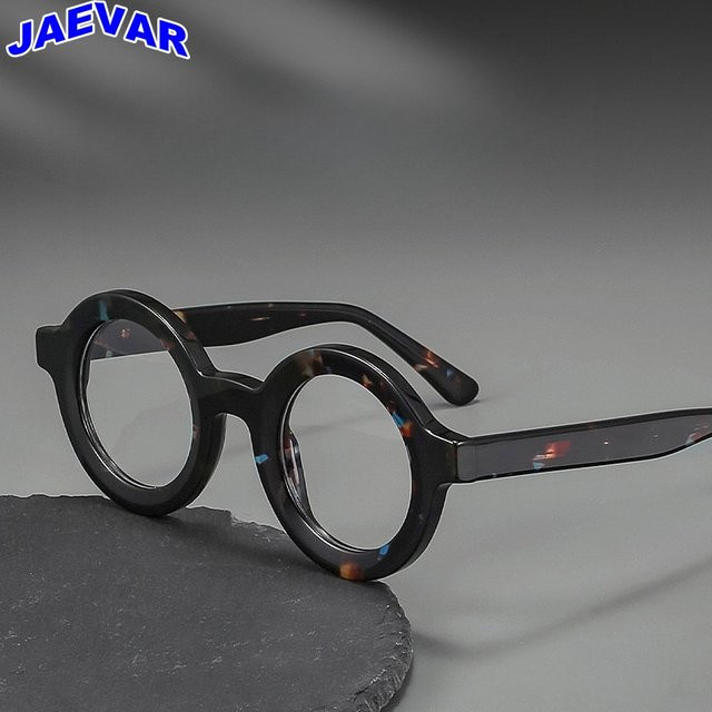 JAEVAR 23103 Korrektionsbrille, rund, Vollrand, Acetate, Unisex - Bild 1