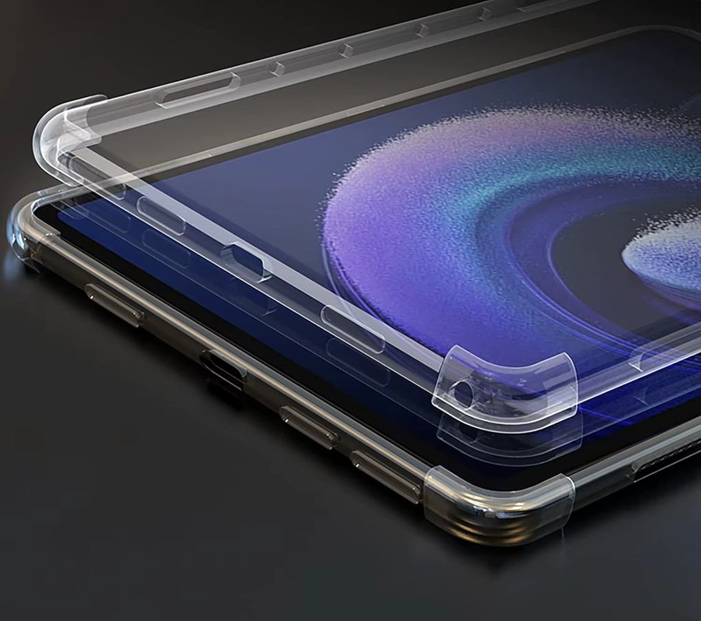 Transparente Silikon-TPU Schutzhülle mit Airbag-Stoßschutz für Xiaomi Pad 6 / 6 Pro (11 Zoll) 2023 - Bild 3