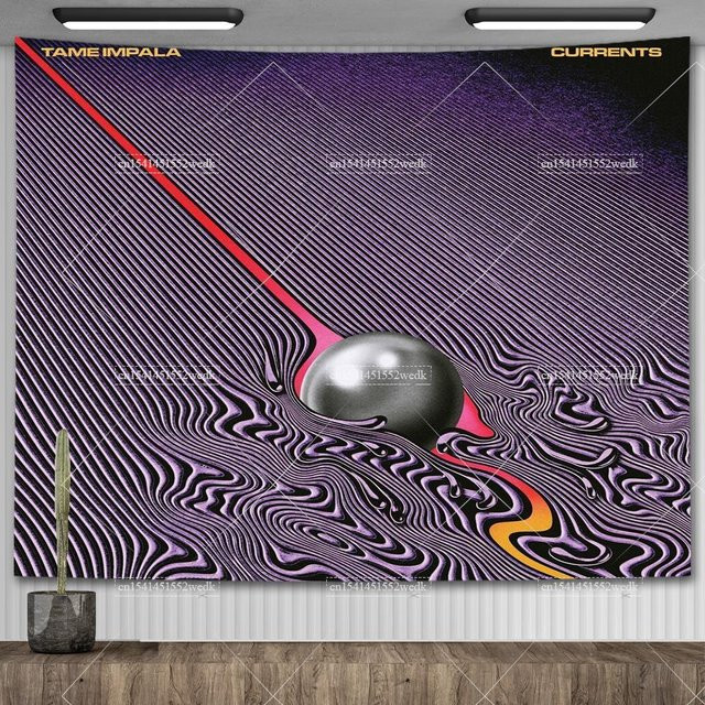 Tame Impala Currents Musikalbum Wandbehang NYJGNF Blanket in Lila, Breite: 102 cm, Höhe: 127 cm - Bild 1