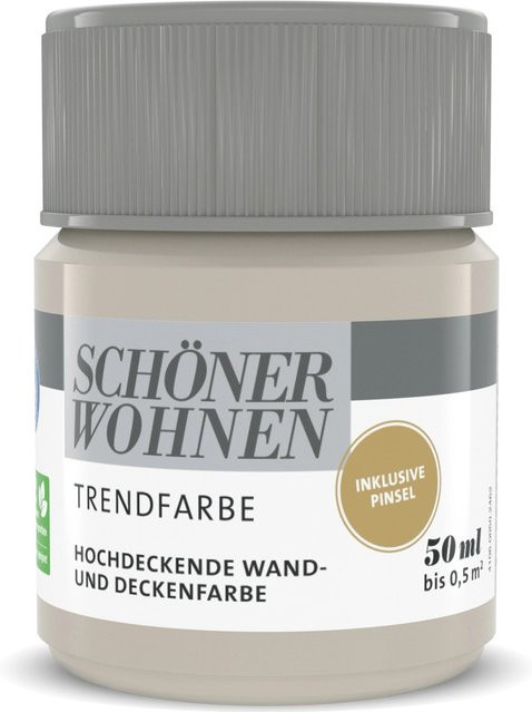 Schöner Wohnen Wandfarbe Plaster Cosy Matt in Beige/Weiß, 50 ml - Bild 1