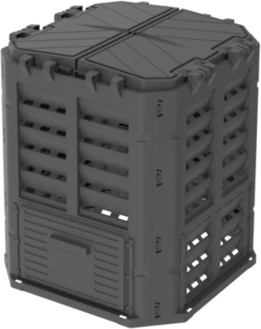 ViDEX Schnellkomposter für den Garten, 300 Liter, Schwarz, B/T/H: 71 x 71 x 79,5 cm - Bild 1