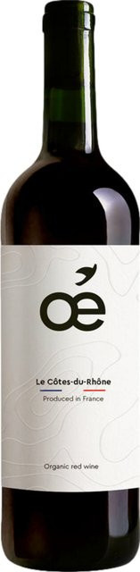 Oé Côtes-du-Rhône, trocken, Rotwein, 0,75 l - Bild 1