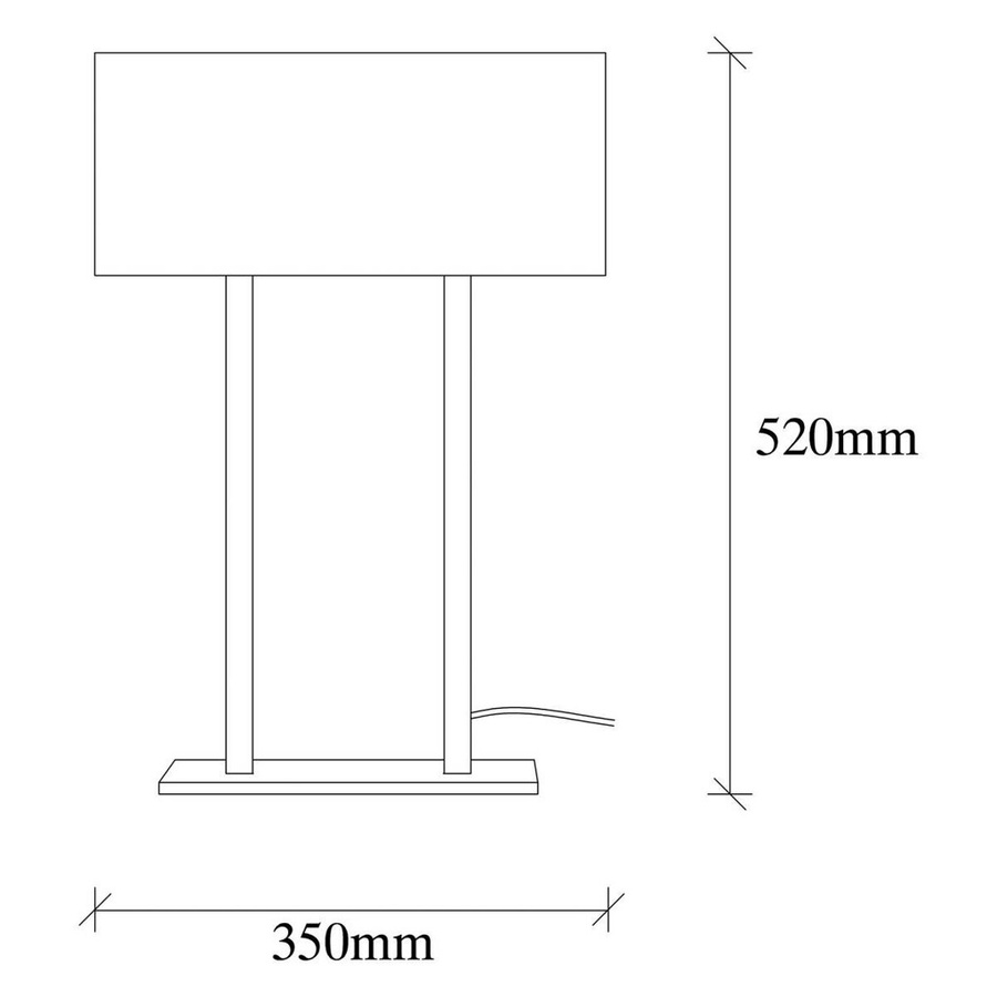 Opviq Tischleuchte aus Metall in Schwarz für Schreibtisch, Wohnzimmer oder Büro, E27, B/H/T: 15 x 52 x 35 cm - Bild 3