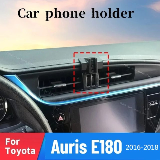 Magnetischer Autotelefonhalter mit kabellosem Laden und MagSafe-Unterstützung für Toyota Auris E180, Schwarz - Bild 1