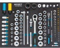 HAZET Steckschlüssel-Satz 163-369/104 mit Außen-Sechskant-Tractionsprofil, Außen TX Profil und Innen-Sechskant Profi-Profil für 6,3 mm, 12,5 mm und 20 mm Vierkant - Bild 1