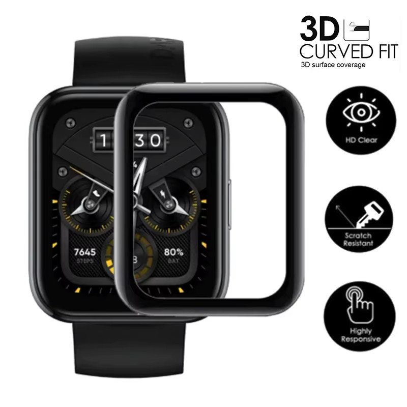 Realme Displayschutzfolie, Silikon, Schwarz, Unisex - Bild 6