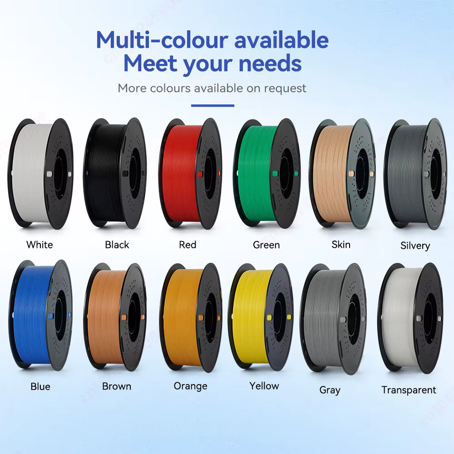 KINGROON PLA 3D-Drucker-Filament 1,75 mm in Schwarz, Weiß und Grau (5 kg oder 10 kg) - Bild 4