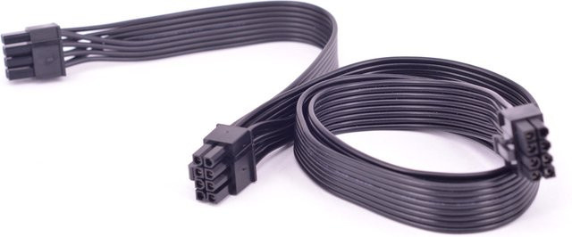 Asus PCIe 8Pin zu 2 Port 6+2pin PCI-e Netzteil Kabel für ROG Strix Loki in Schwarz - Bild 1