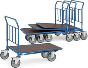 Fetra C+C-Wagen 2962 mit TPE-Reifen in Blau, Tragkraft 500 kg - Bild 1